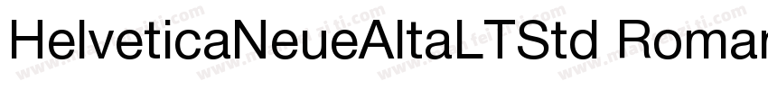 HelveticaNeueAltaLTStd Roman字体转换